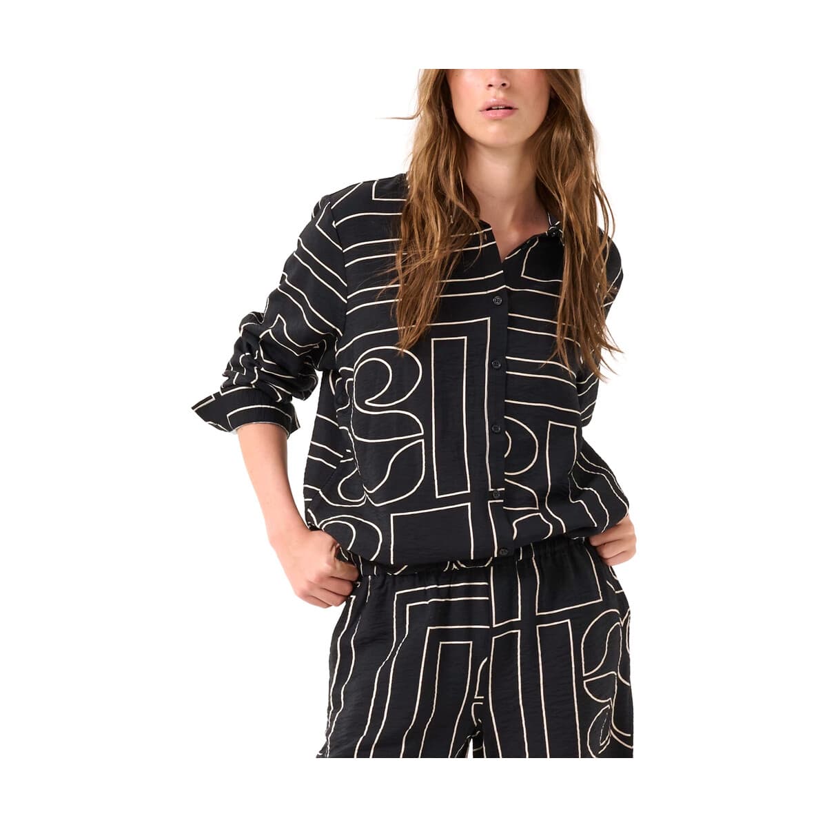 Πουκάμισα My Essential Wardrobe KELLY LONGSLEEVE STRIPED SHIRT WOMEN