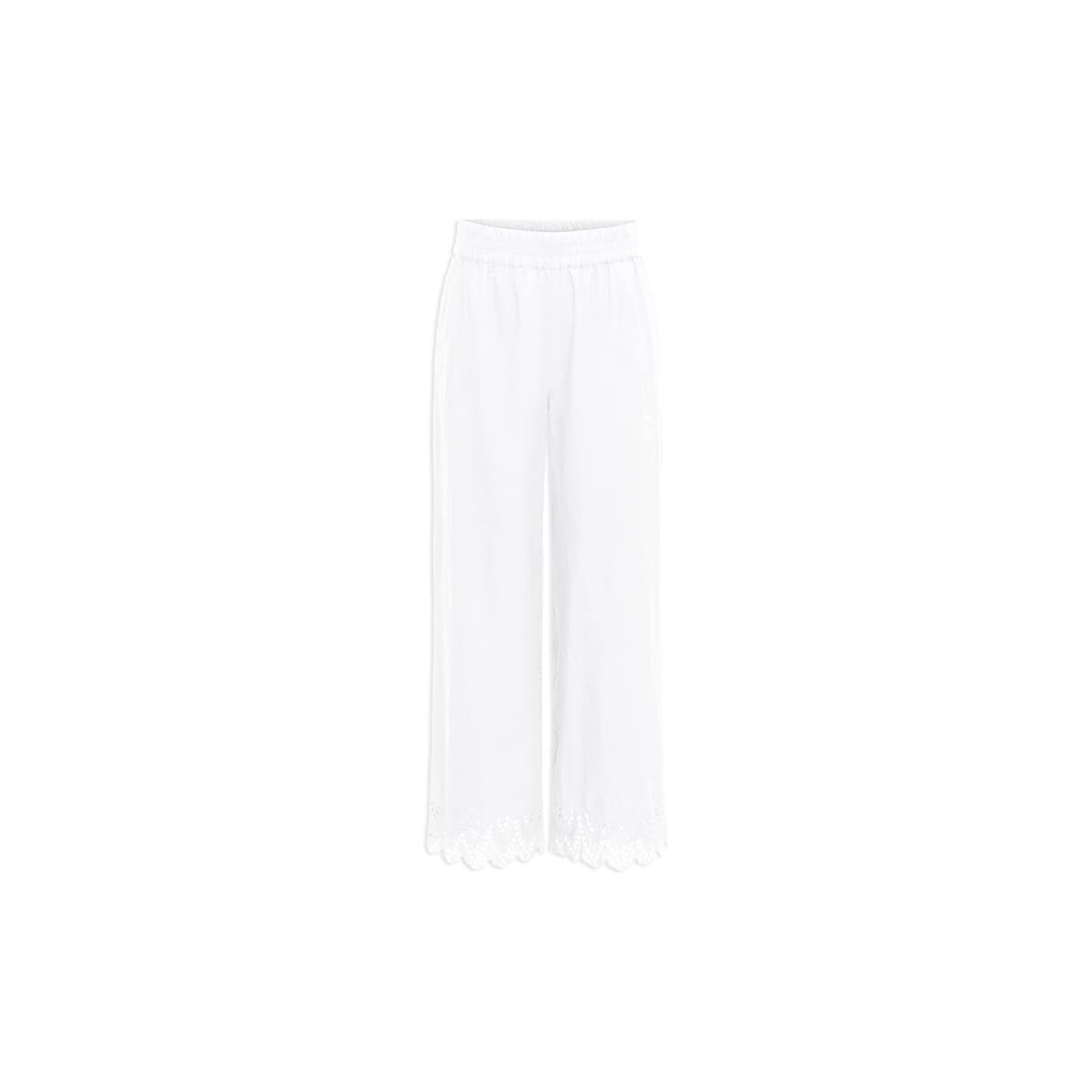 Παντελόνια Only ONLPAULA ELASTIC HIGH WAIST WIDE LEG L.32 PANTS WOMEN