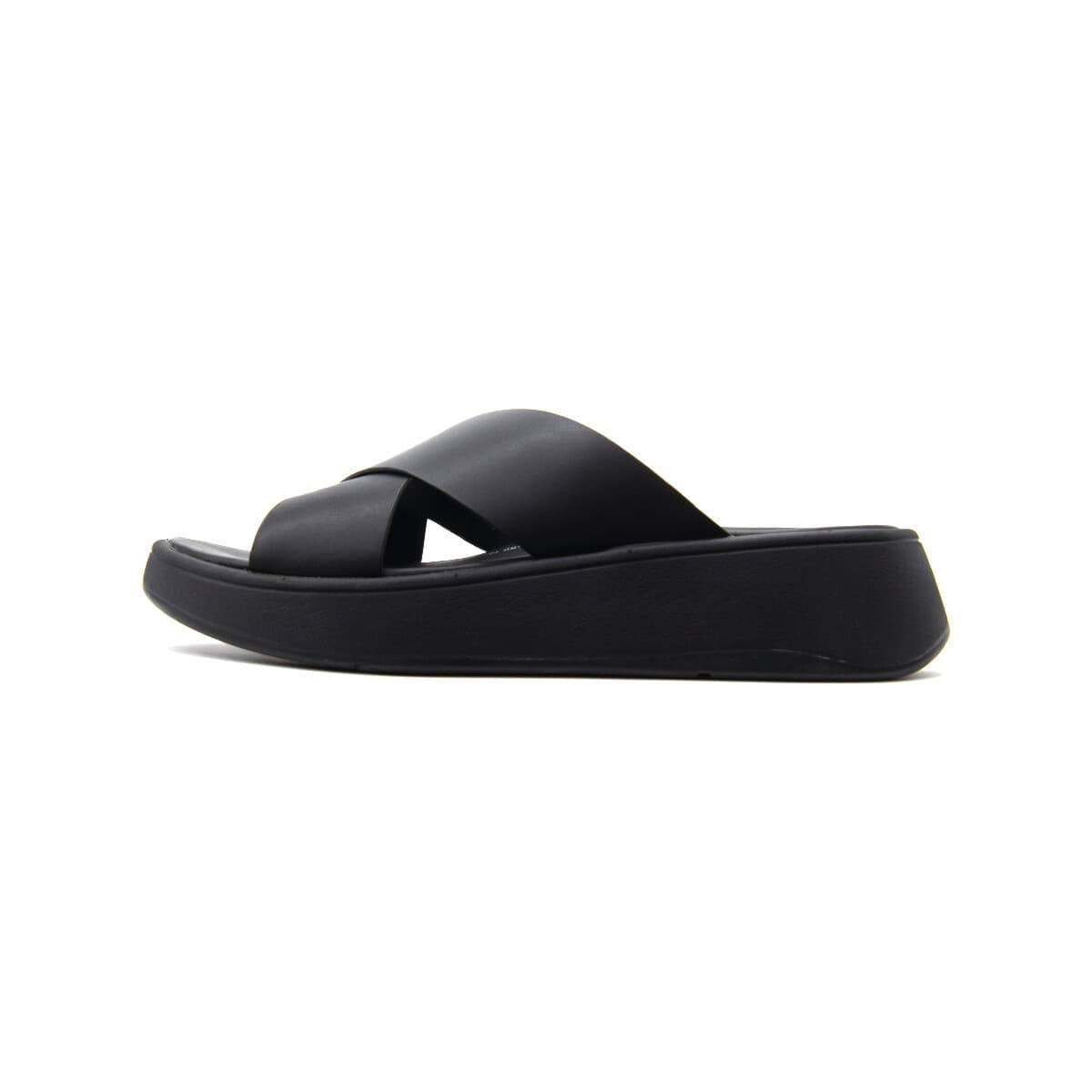 Slip on FitFlop F-MODE LEATHER FLATFORM SANDALS WOMEN