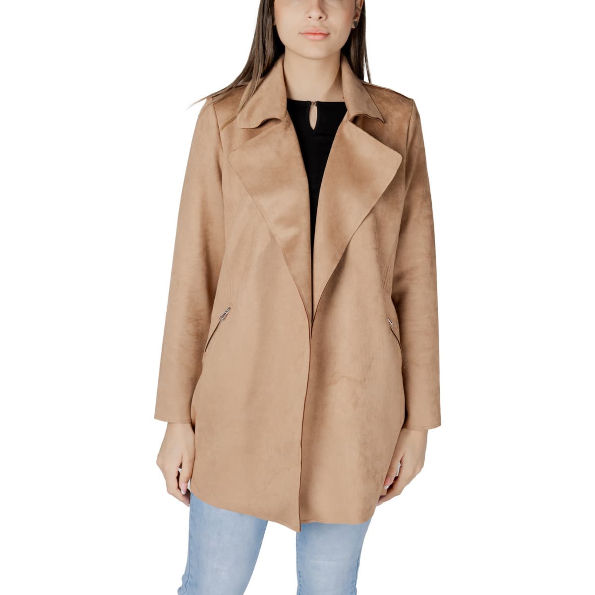 Παρκά Street One Open Velours Trenchcoat 212365