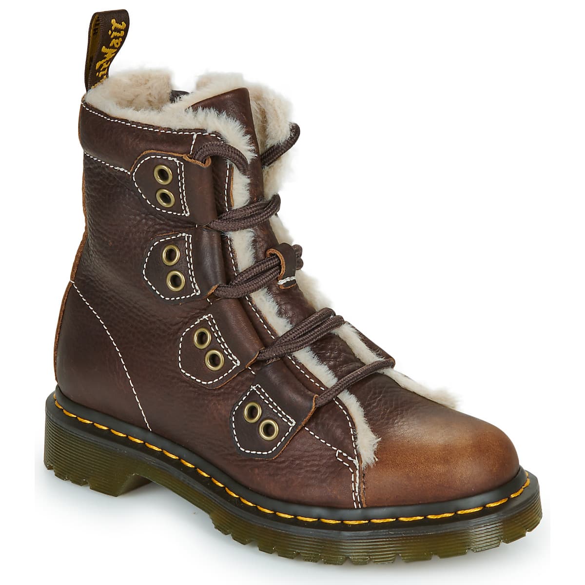 Μπότες Dr. Martens 1460 Lace to Toe Boot Dark Brown Grizzly