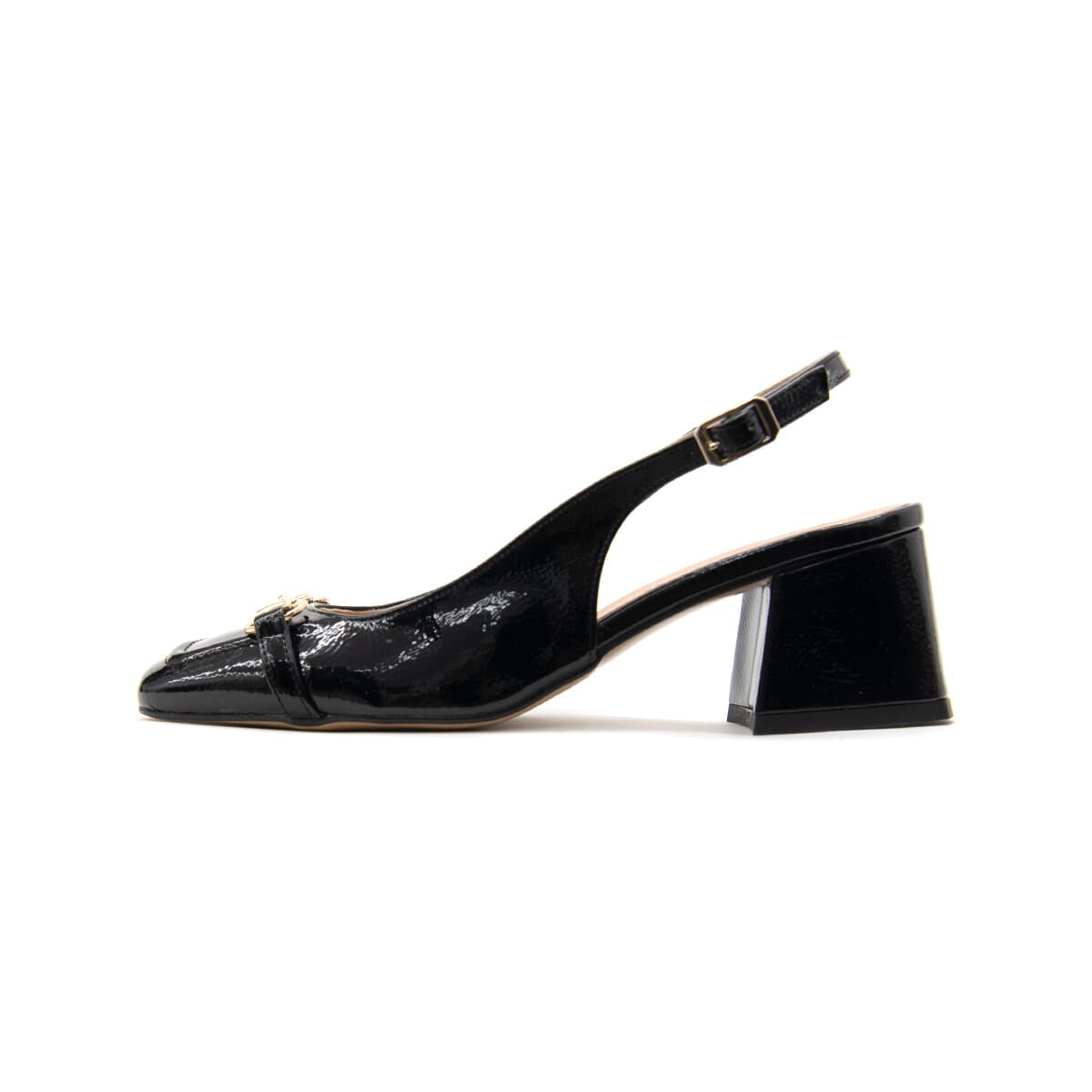 Γόβες Once PATENT LEATHER SLINGBACK MID HEEL PUMPS WOMEN