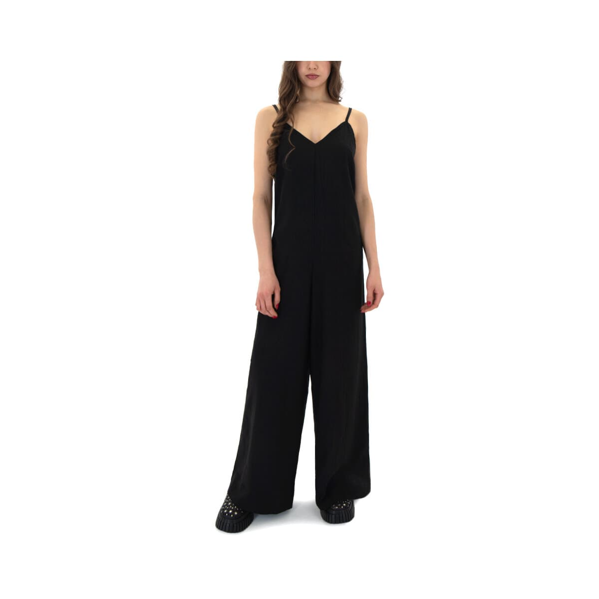 Ολόσωμες φόρμα My T Wearables SLEEVELESS WIDE LEG COMFORT FIT JUMPSUIT WOMEN