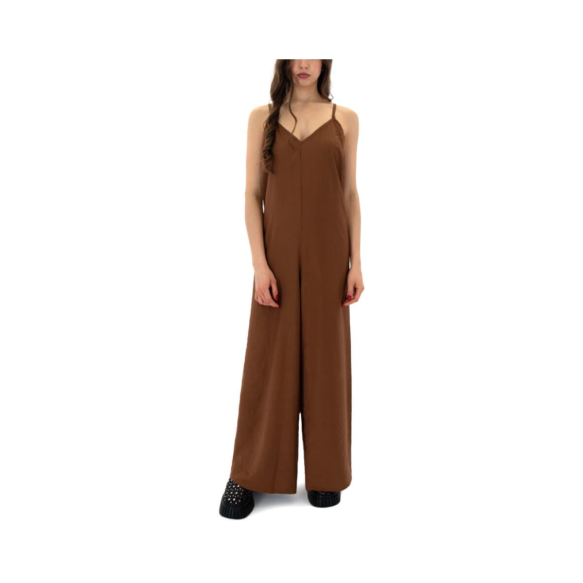 Ολόσωμες φόρμα My T Wearables SLEEVELESS WIDE LEG COMFORT FIT JUMPSUIT WOMEN