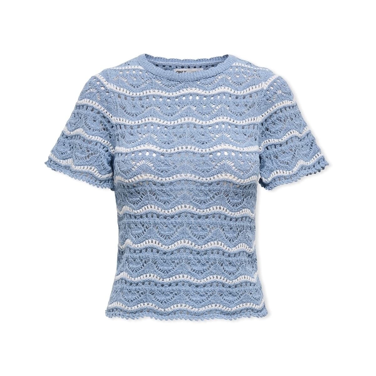 Πουλόβερ Only Anna Sofia Life Knit - Forever Blue/Cloud Dancer