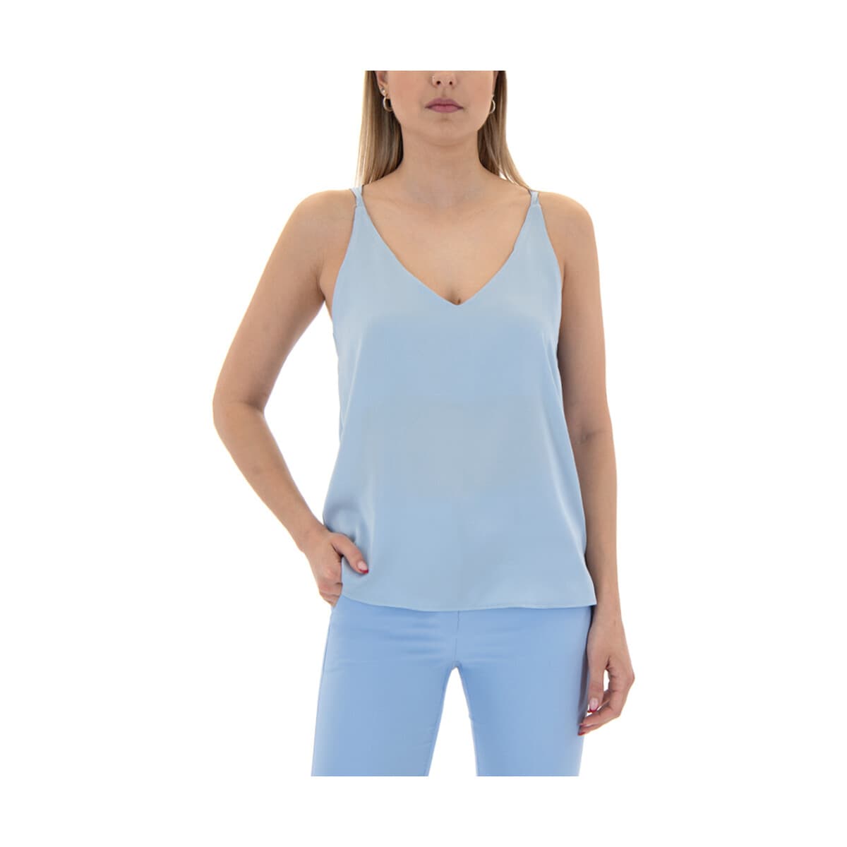 Μπλουζάκια με μακριά μανίκια Twenty-29 SATIN SLEEVELESS TOP WOMEN