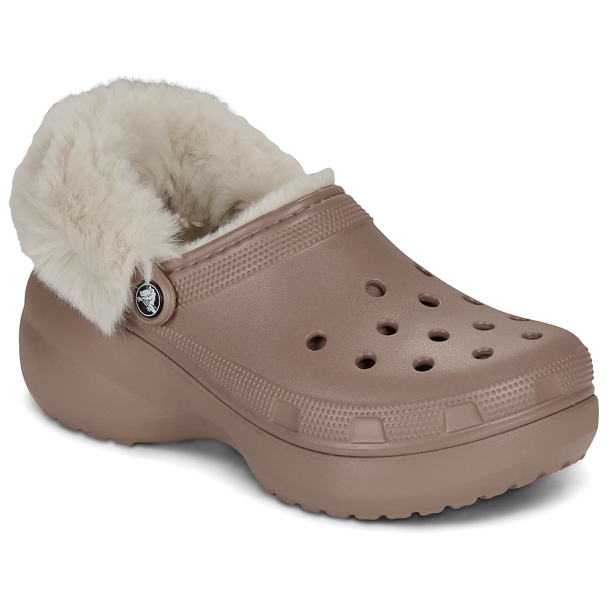 Τσόκαρα Crocs Cls Platfm Lined Fuzz Strap Cg