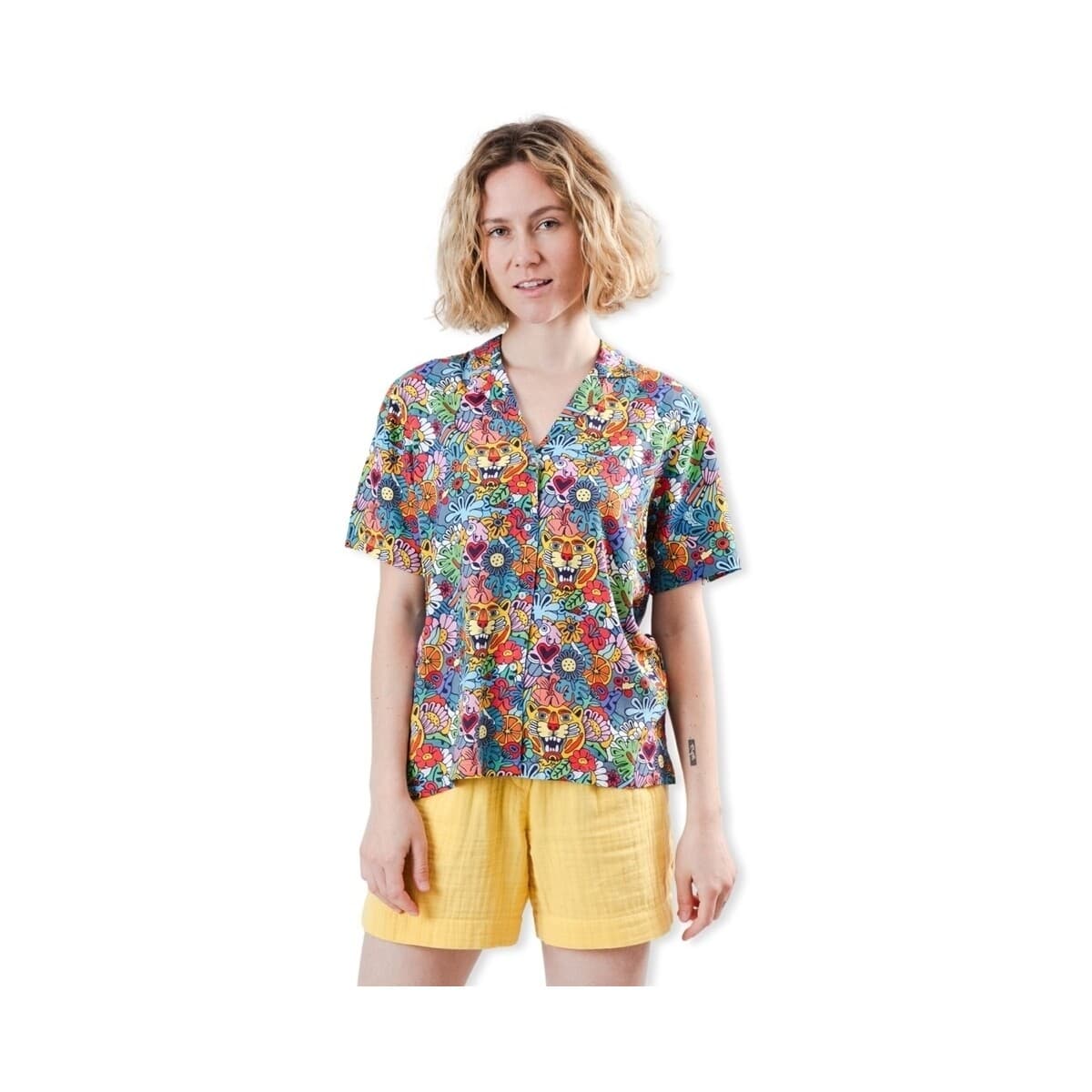 Μπλούζα Brava Fabrics Asis Percales Shirt - Tuttifrutti