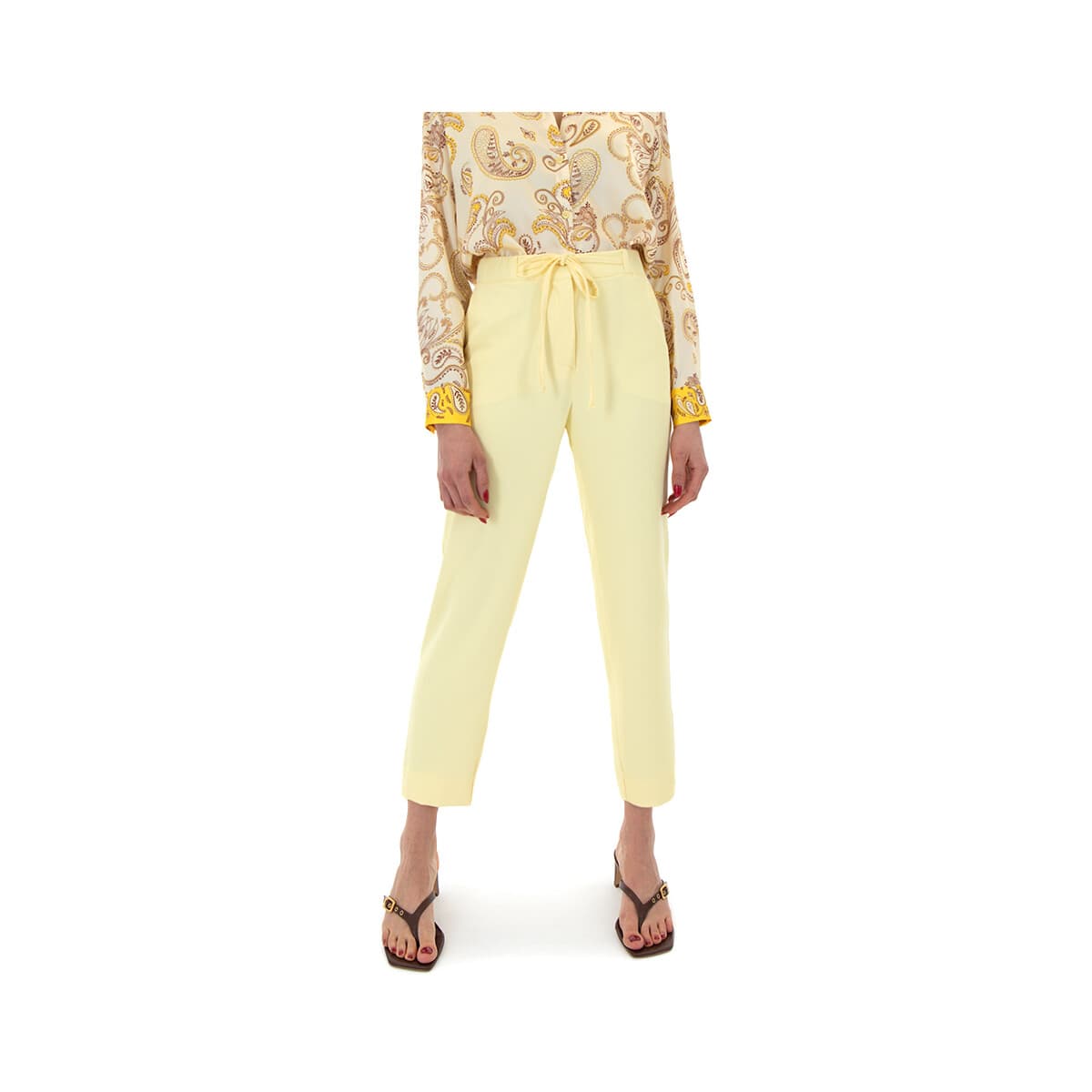 Παντελόνια Twenty-29 ELASTIC HIGH WAIST SLOUCHY FIT PANTS WOMEN