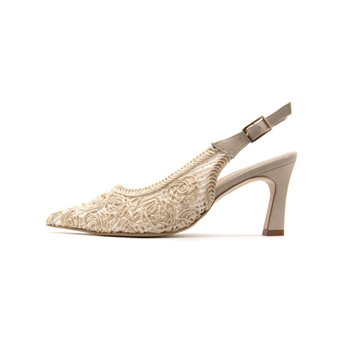 Γόβες Altramarea TEXTILE EMBROIDERED SLINGBACK HIGH HEEL PUMPS WOMEN
