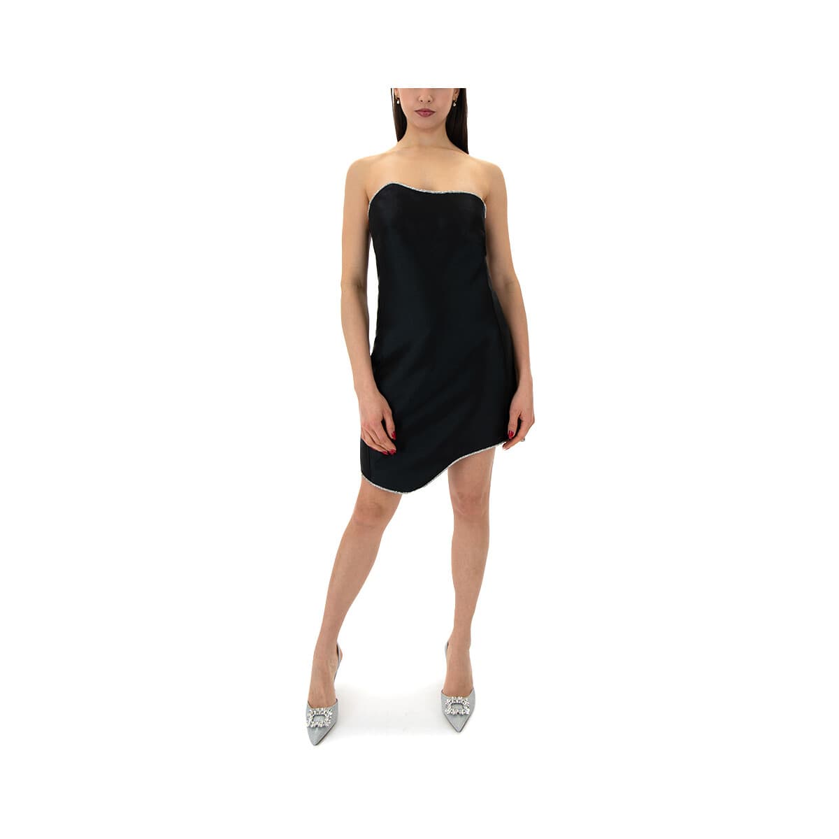 Φορέματα C.manolo STRAPLESS RHINESTONES MINI DRESS WOMEN