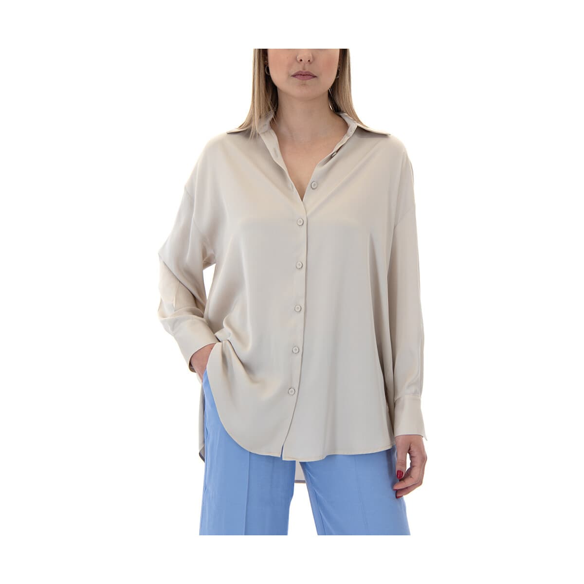 Πουκάμισα My T Wearables SATIN COMFORT FIT SHIRT WOMEN