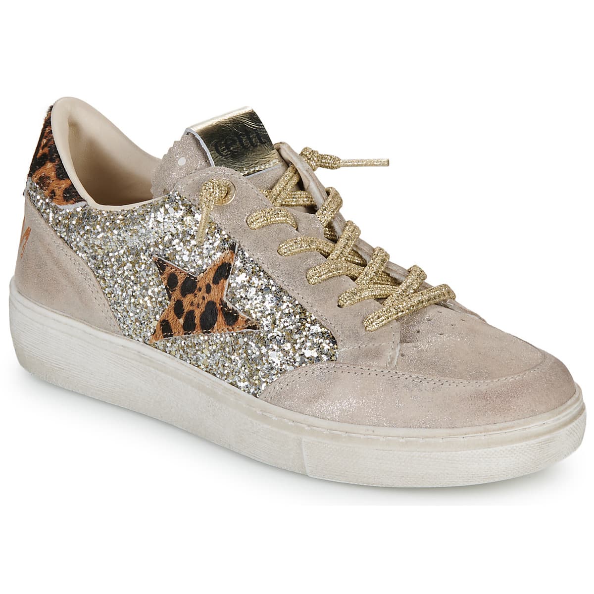 Xαμηλά Sneakers Cetti C-1400-SRA-EXP-INV26-SATURNO-GLITTER-CHAMPAGNE