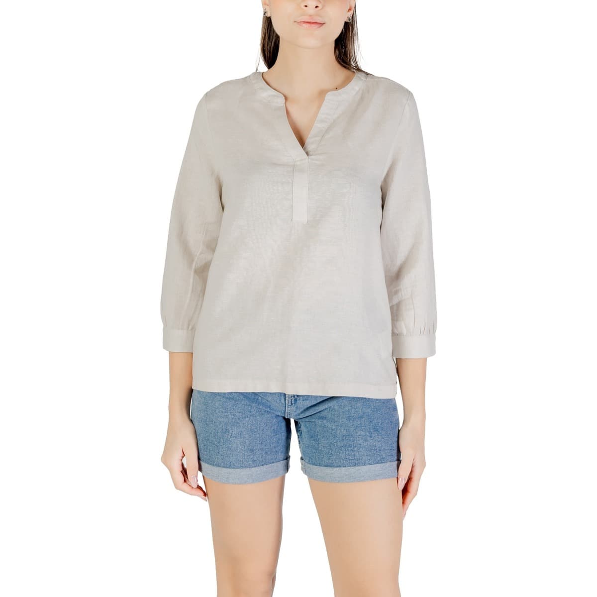 Μπλούζα Street One Sol_splitneck blouse 345391