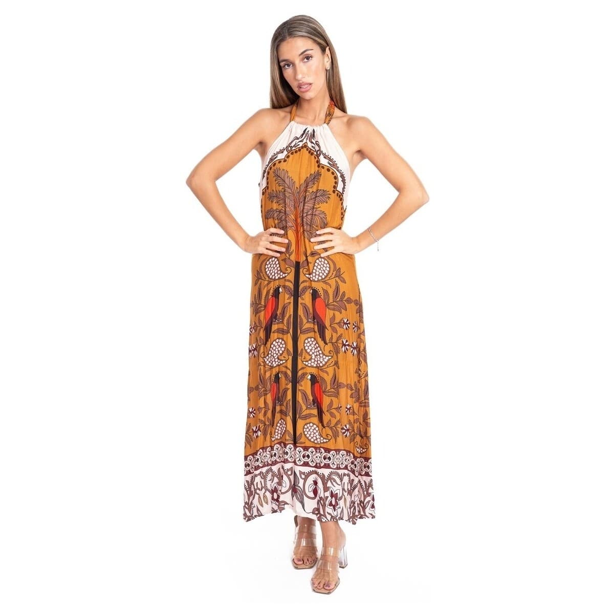 Μακριά Φορέματα Isla Bonita By Sigris Μακρύ Μίντι Φόρεμα