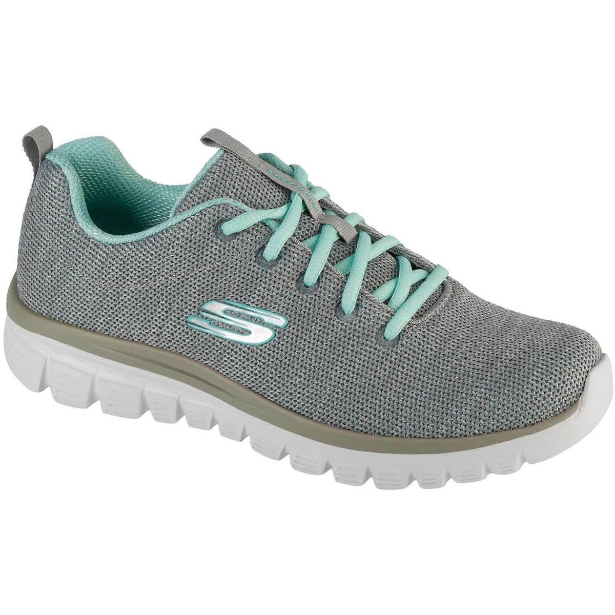 Xαμηλά Sneakers Skechers Twisted Fortune 12614-GYMN Gray/Mint