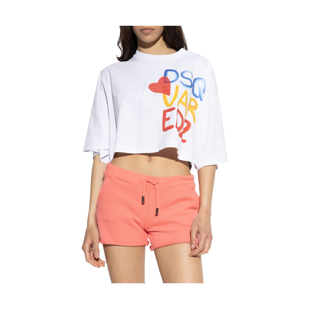 Μπλουζάκια με μακριά μανίκια Dsquared CROP T-SHIRT WOMEN