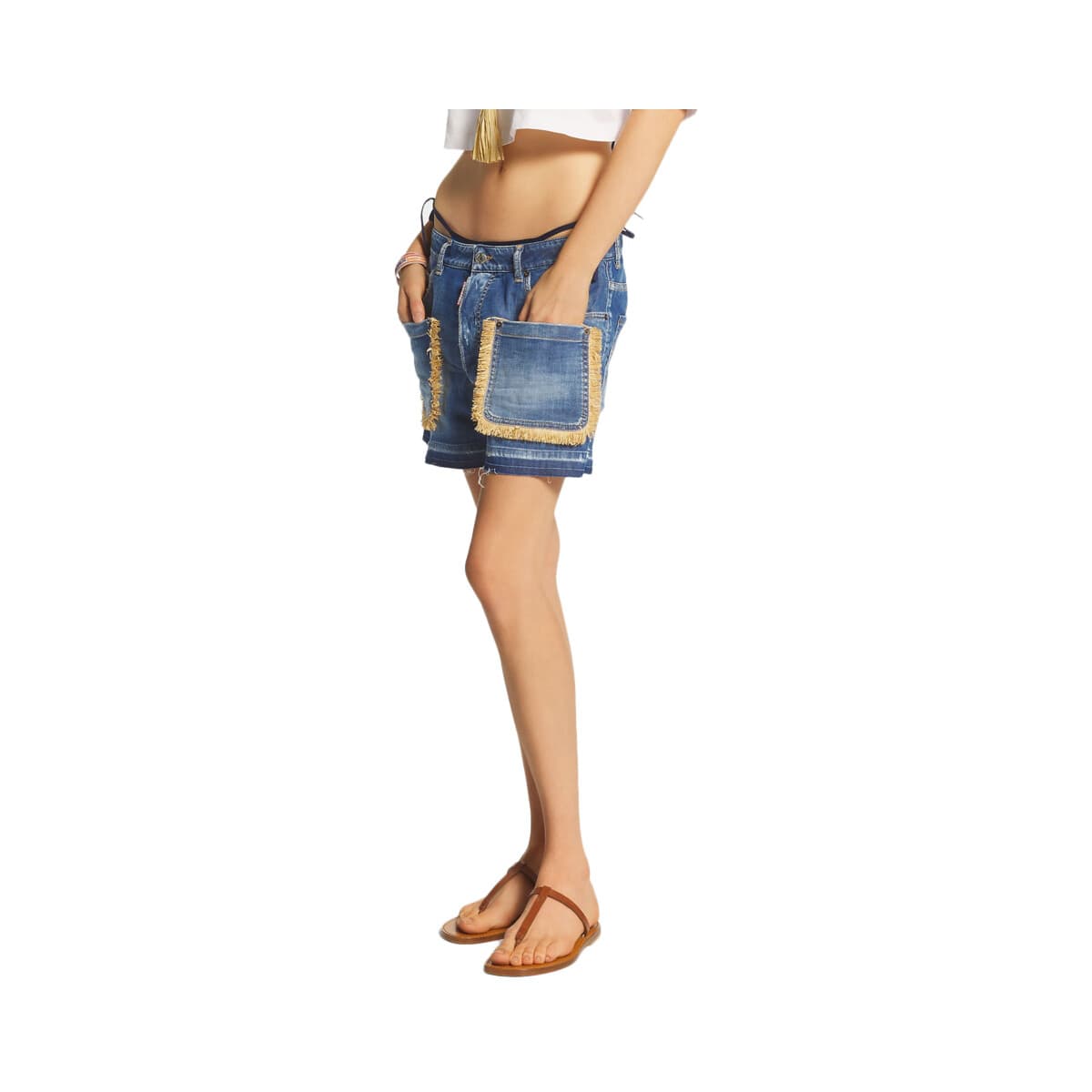 Shorts & Βερμούδες Dsquared DENIM BAGGY FIT SHORTS WOMEN