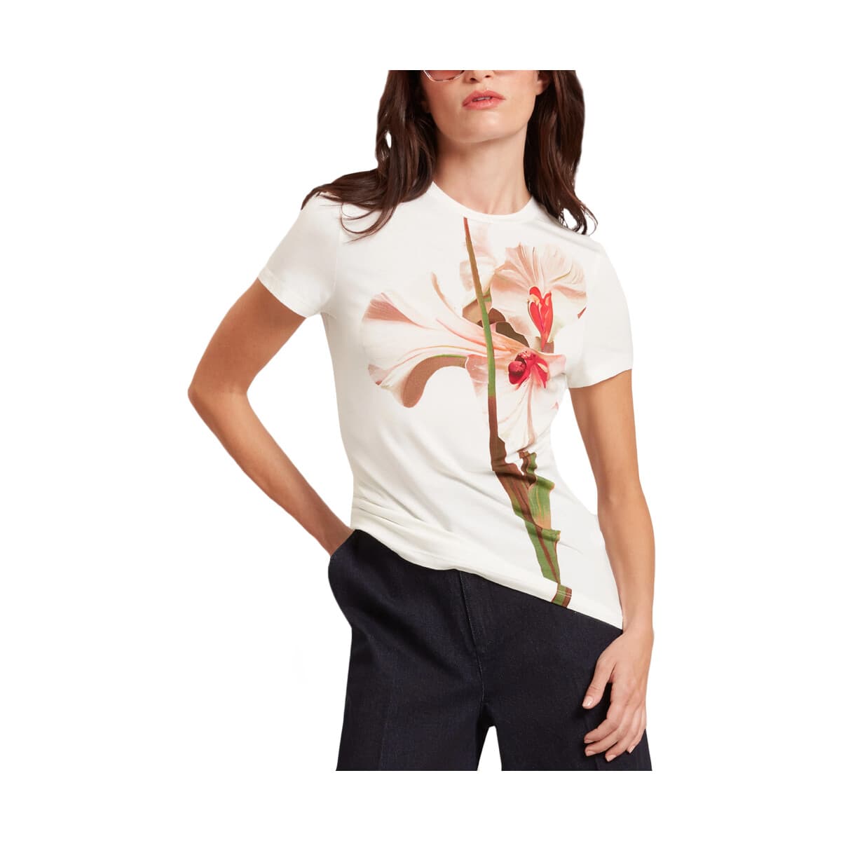 T-shirt με κοντά μανίκια Ted Baker MEELIEE PRINTED SLIM FIT T-SHIRT WOMEN