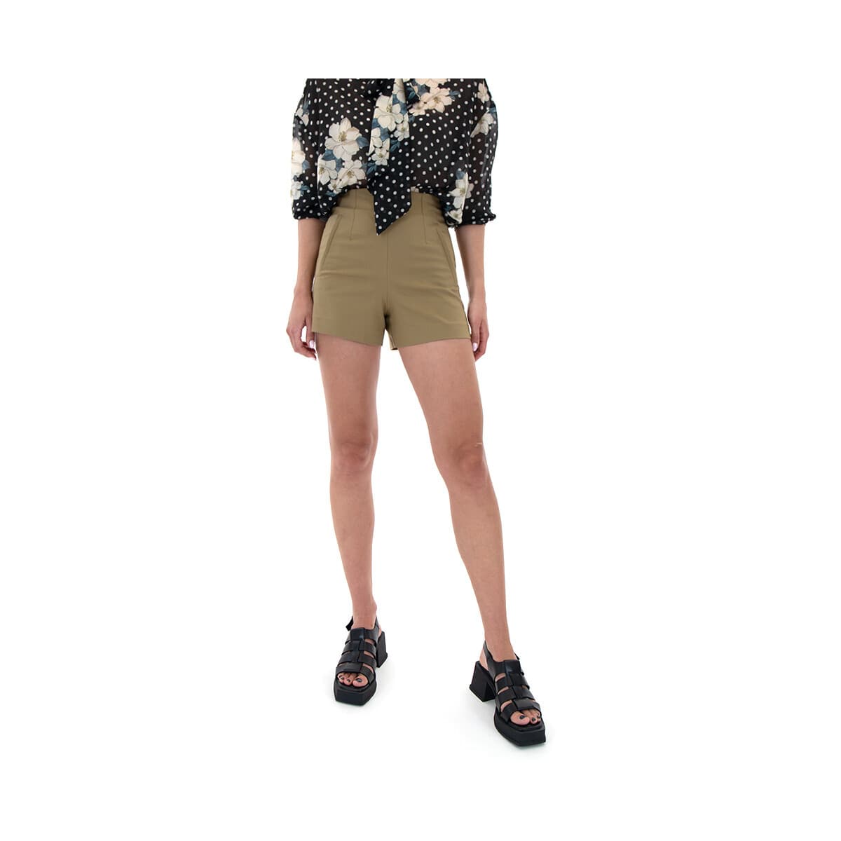 Shorts & Βερμούδες My T Wearables HIGH WAIST SHORTS WOMEN