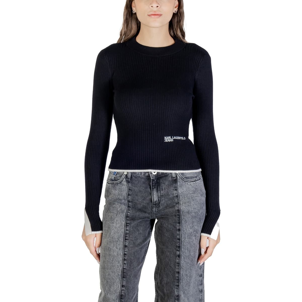 Πουλόβερ Karl Lagerfeld KLJ MOCK NECK SWEATER A3W18006