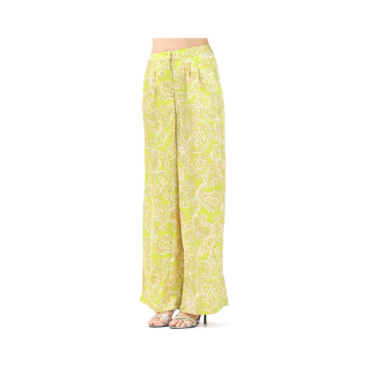 Παντελόνια Only ONLPAULA PRINTED LOOSE FIT PANTS WOMEN