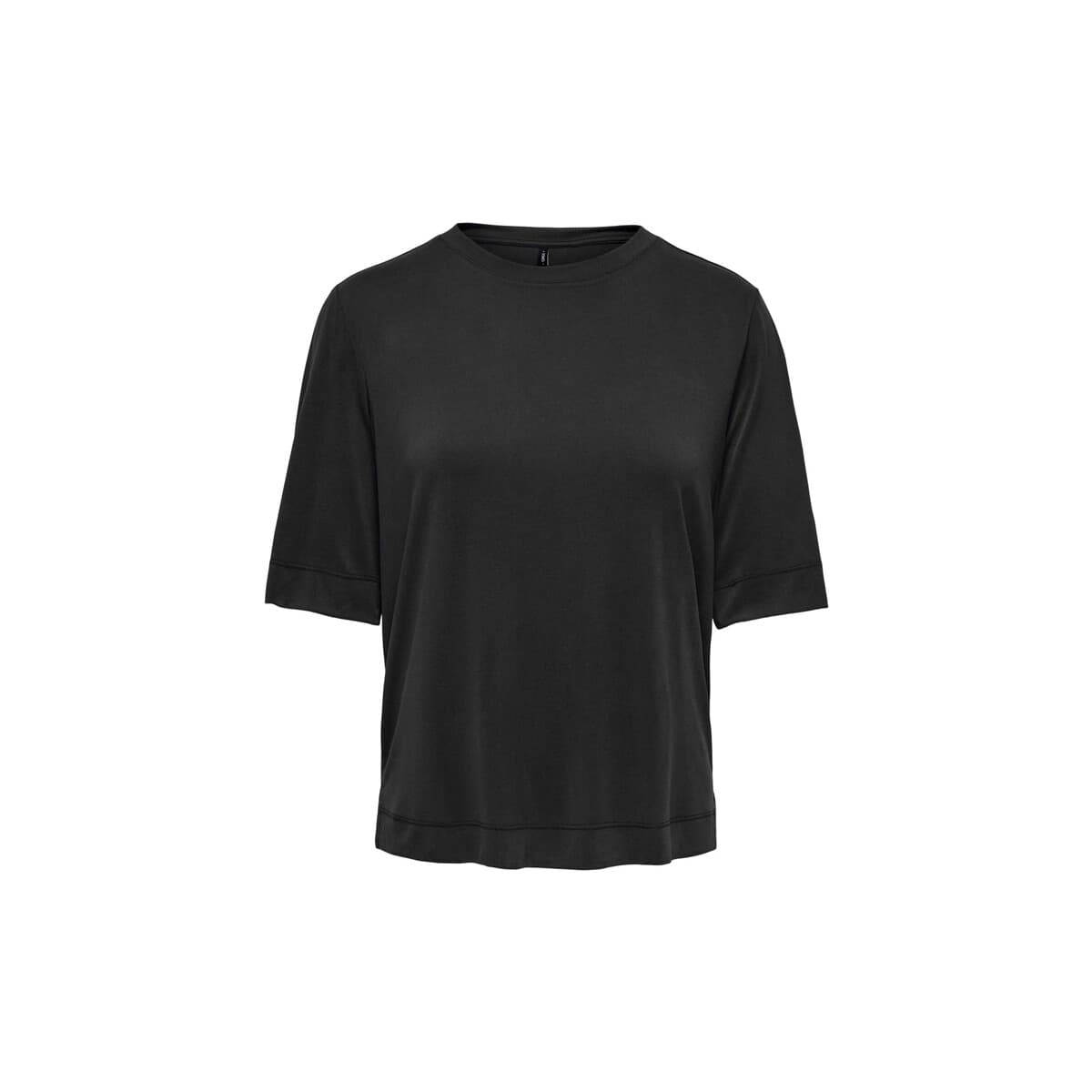 T-shirt με κοντά μανίκια Only ONLHANNAH SEE THROUGH O NECK TOP WOMEN