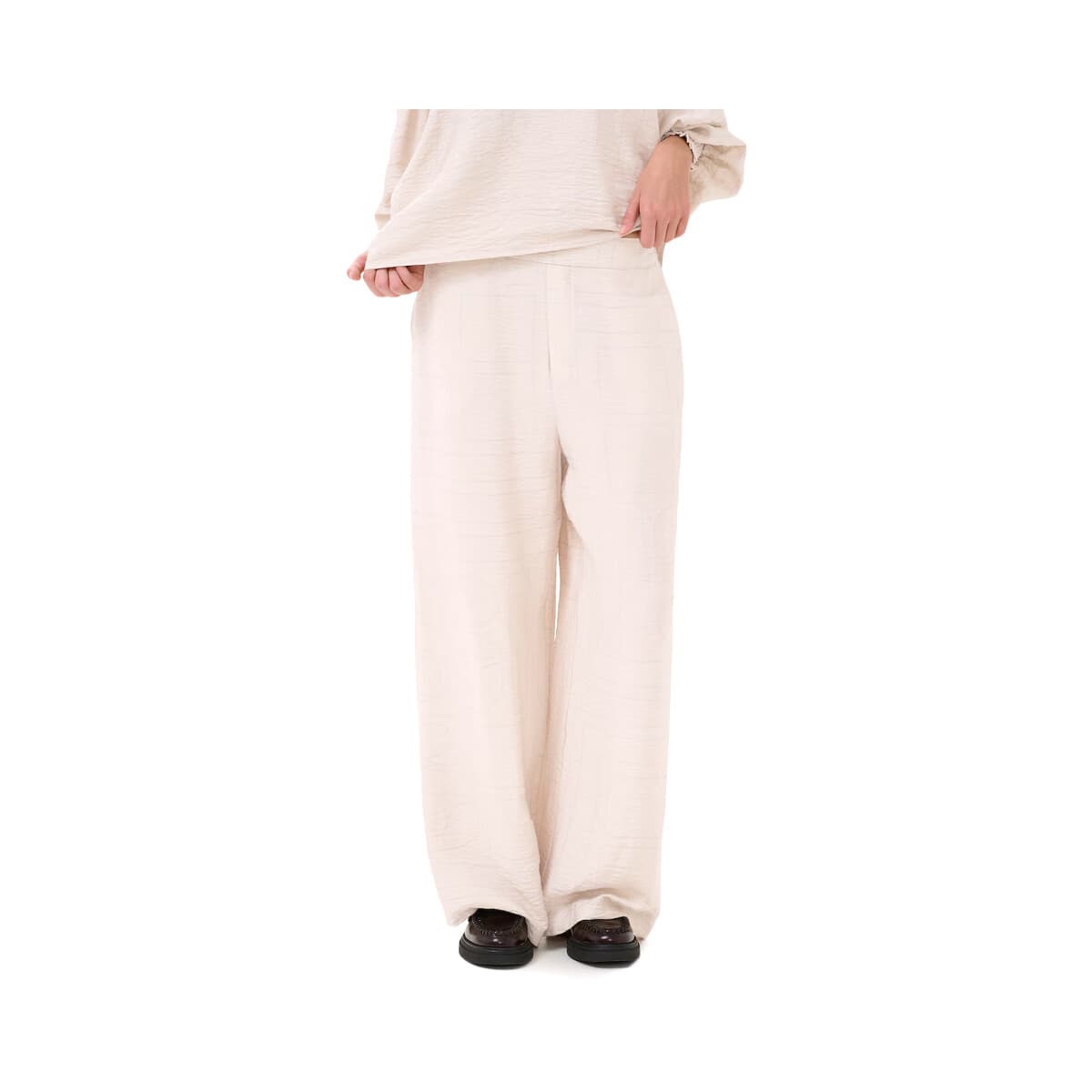 Παντελόνια My Essential Wardrobe KELLY HIGH WAIST WIDE LEG PANTS WOMEN