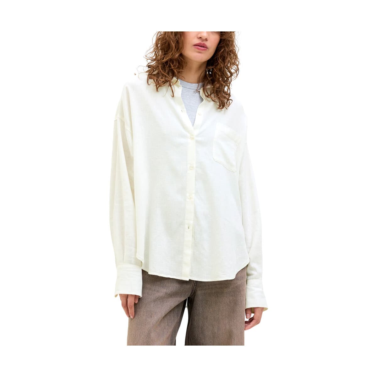 Πουκάμισα JJXX JXJAMIE BREEZE SUMMER LONGSLEEVE OVERSIZE FIT SHIRT WOMEN