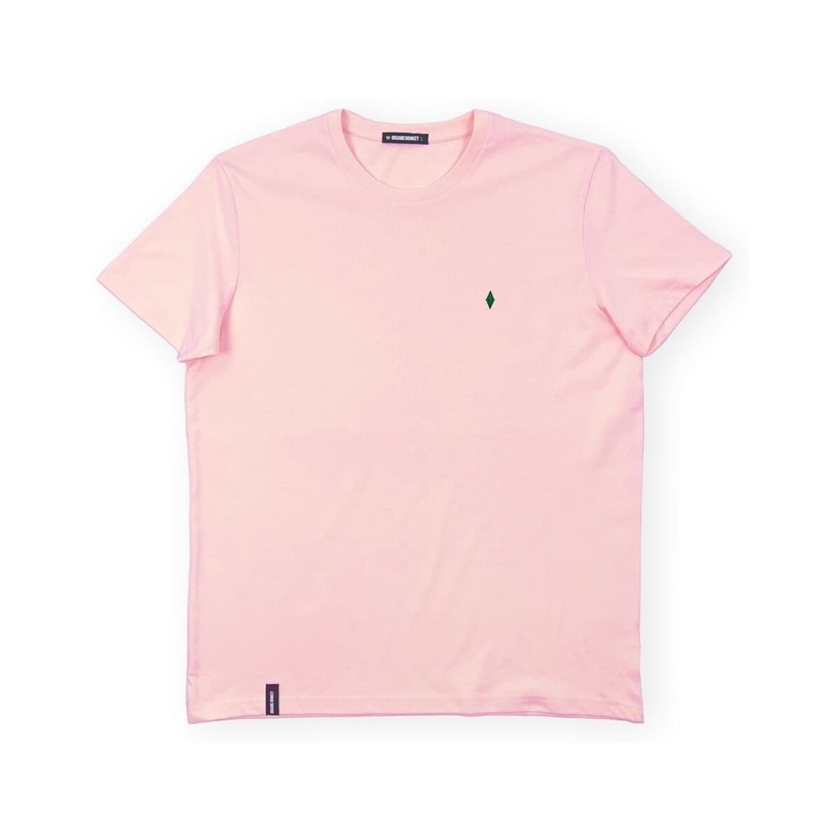 T-shirt με κοντά μανίκια Organic Monkey T-Shirt Virtual Life - Pink