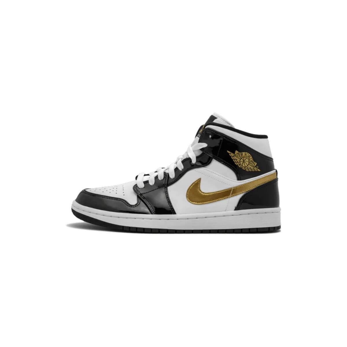 Ψηλά Sneakers Nike 1 Mid Patent Black White Gold