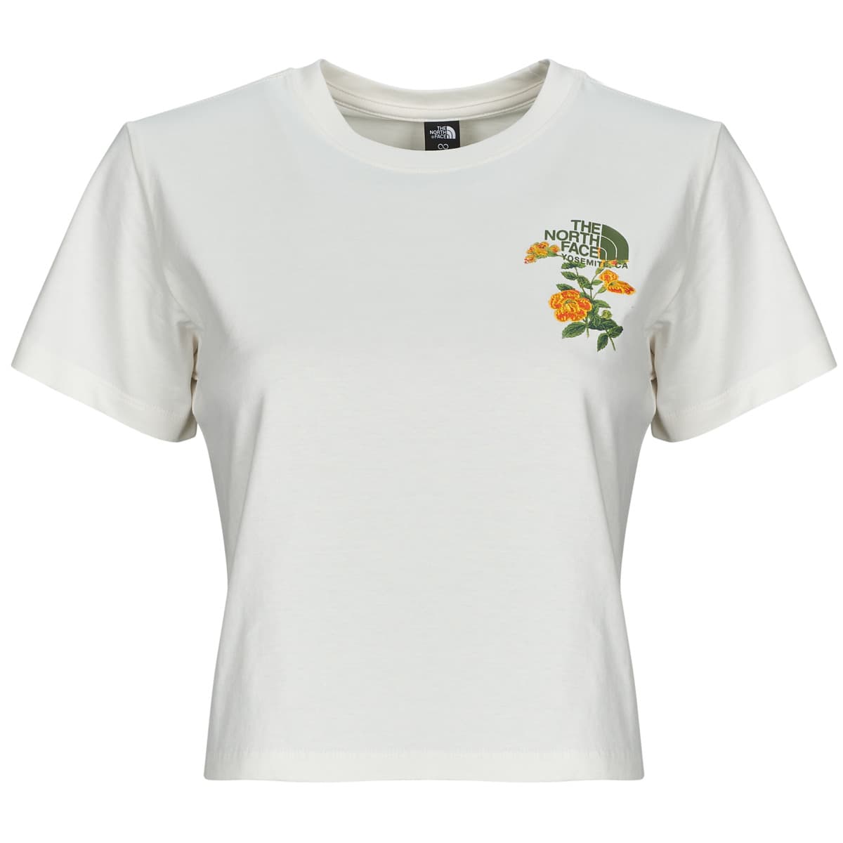 T-shirt με κοντά μανίκια The North Face FLORA EMBRO REGULAR SHORT SLEEVE TEE