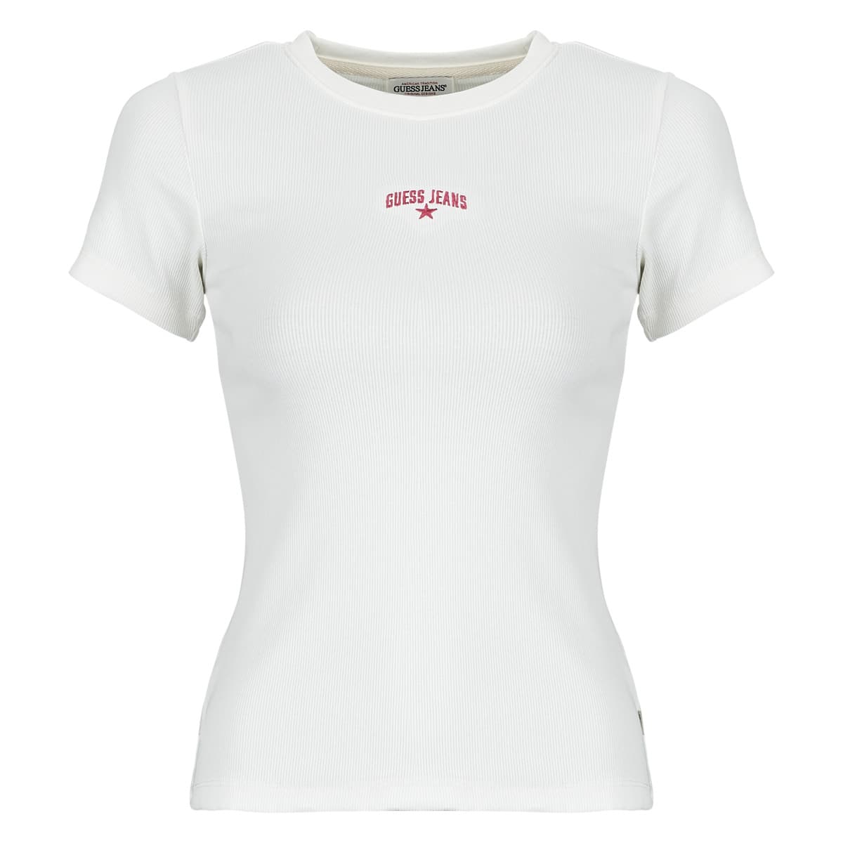 T-shirt με κοντά μανίκια Guess GJ SS CN RIB EMBRO