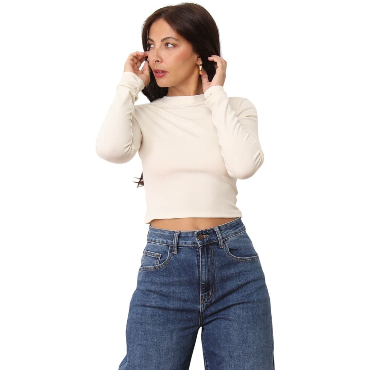 Μπλουζάκια με μακριά μανίκια La Modeuse 76134_P180230