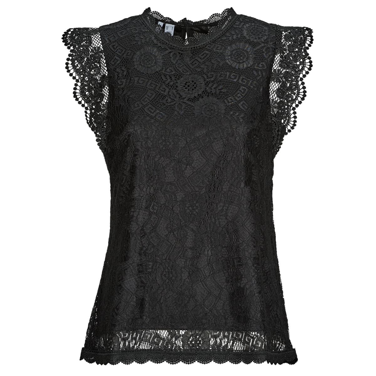 Μπλούζα Pieces PCOLLINE SL LACE TOP