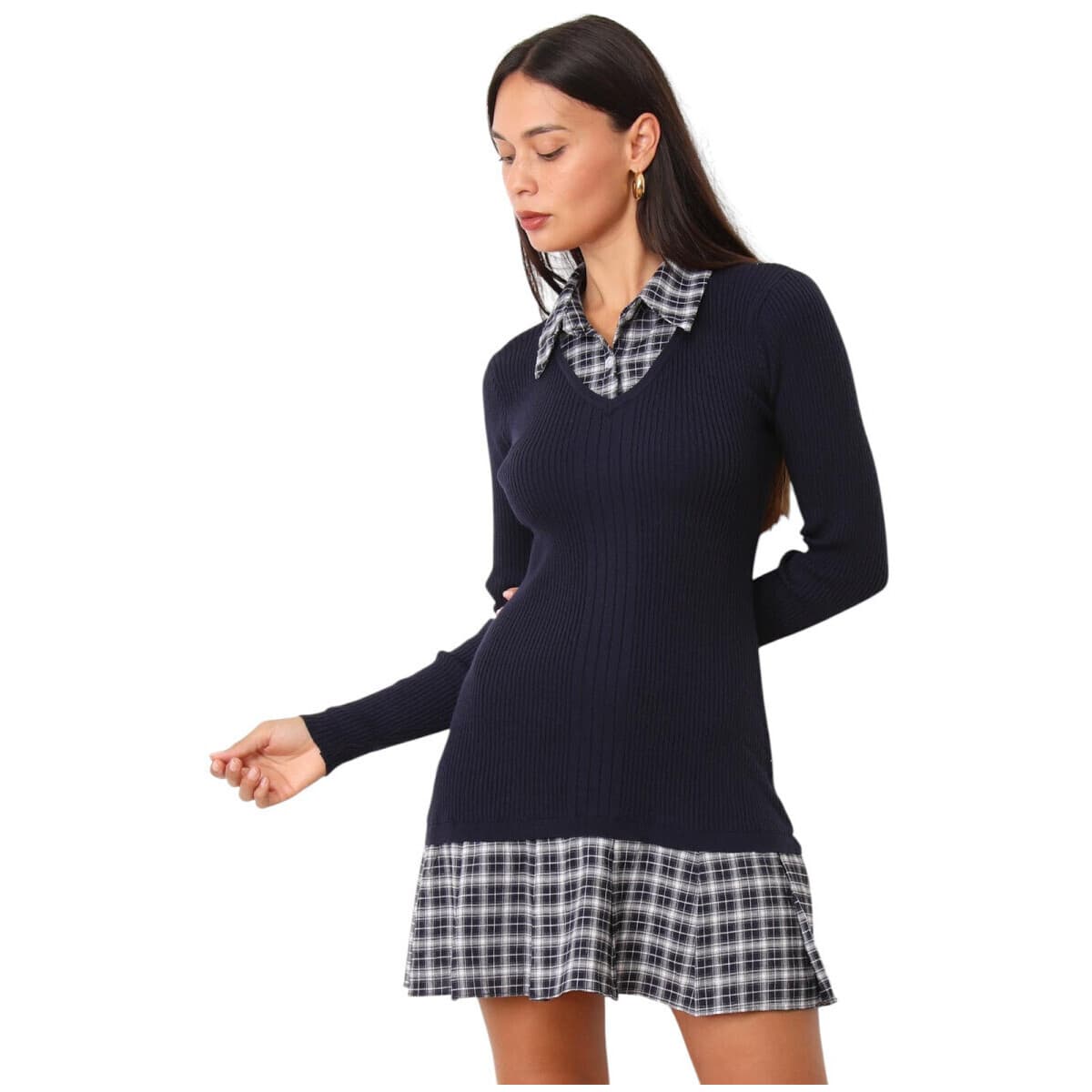 Κοντά Φορέματα La Modeuse 76141_P180245