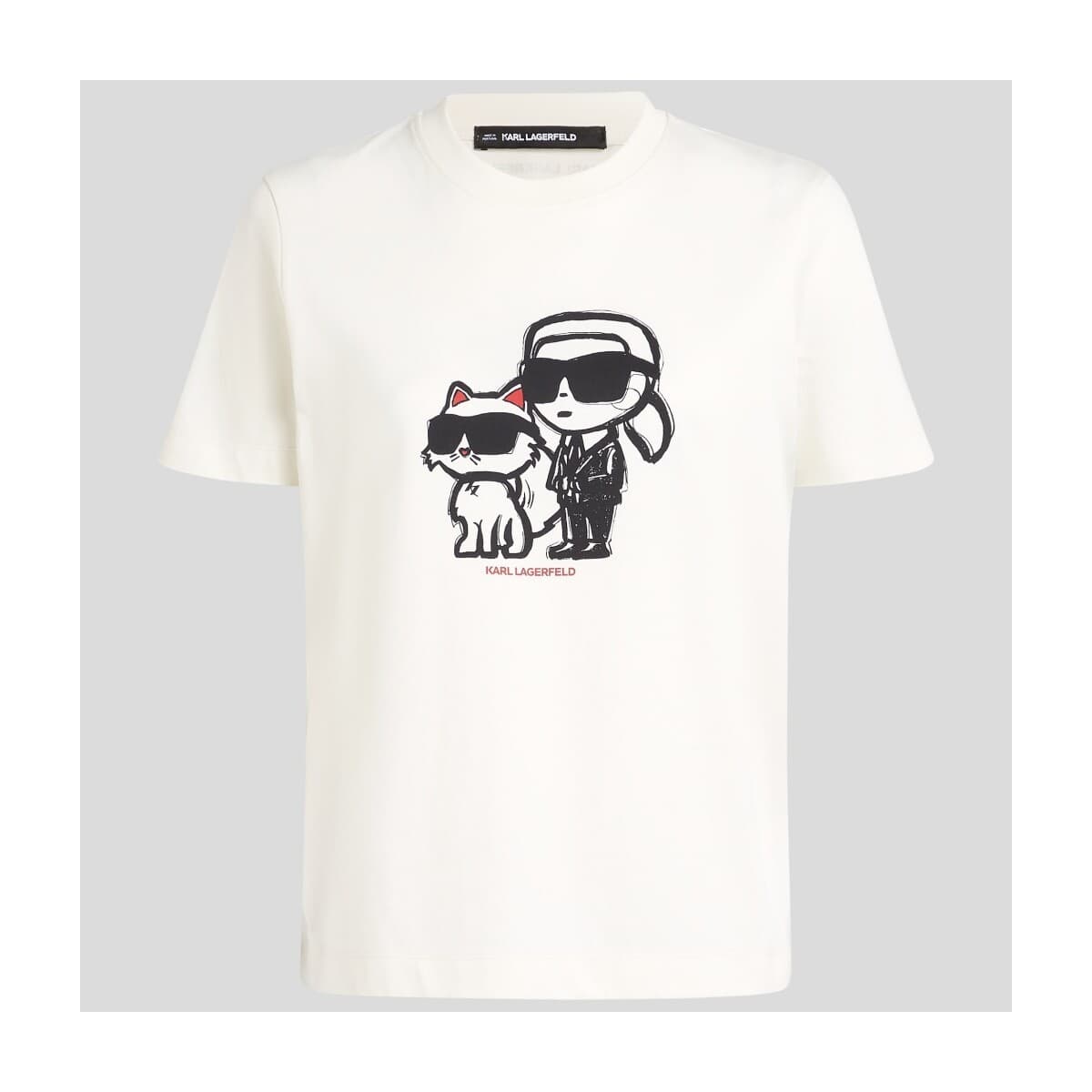 T-shirt με κοντά μανίκια Karl Lagerfeld IKON SKETCH DUO T-SHIRT