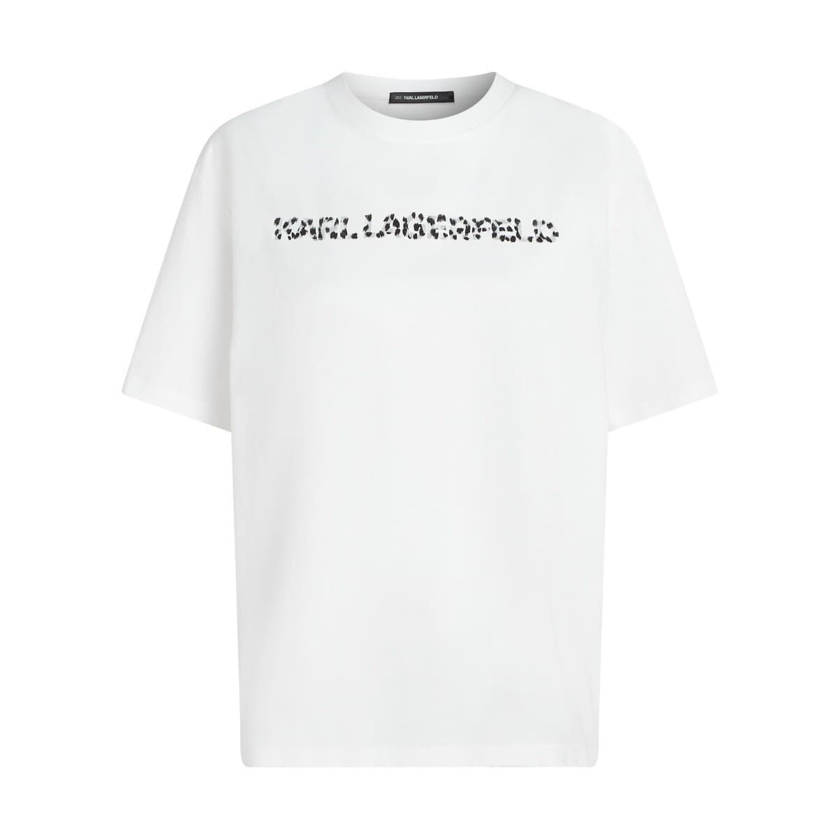 T-shirt με κοντά μανίκια Karl Lagerfeld SNOW LEO LOGO OVERSIZED TS