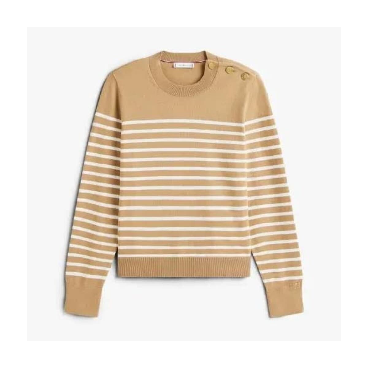 Πουλόβερ Tommy Hilfiger CO JERSEY MID GG LS GOLD