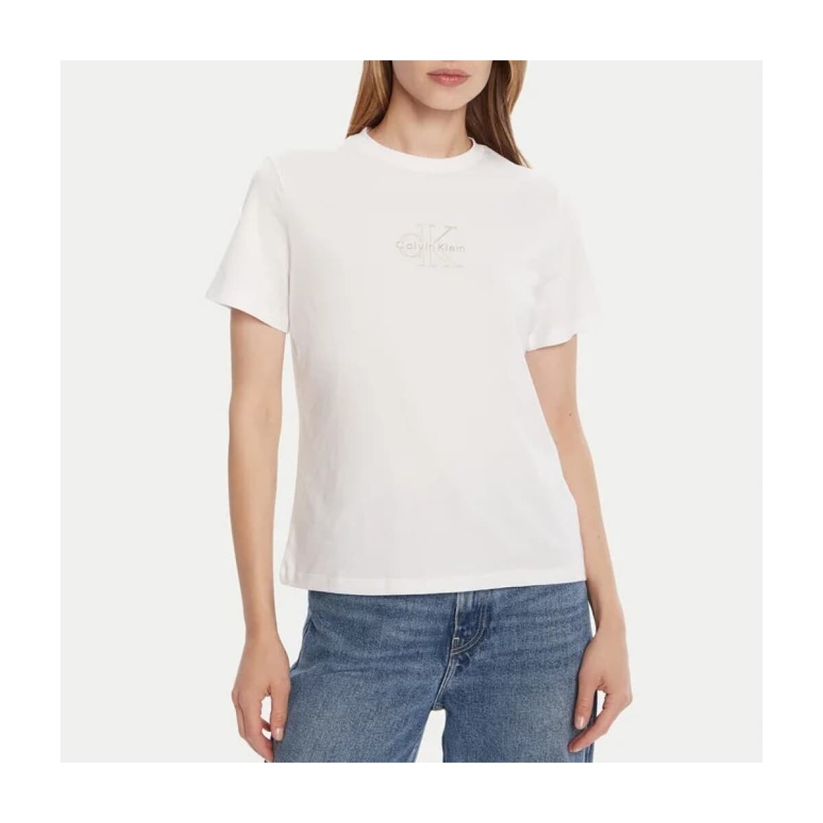 T-shirt με κοντά μανίκια Calvin Klein Jeans SS CLASSIC FOIL MONOLOGO