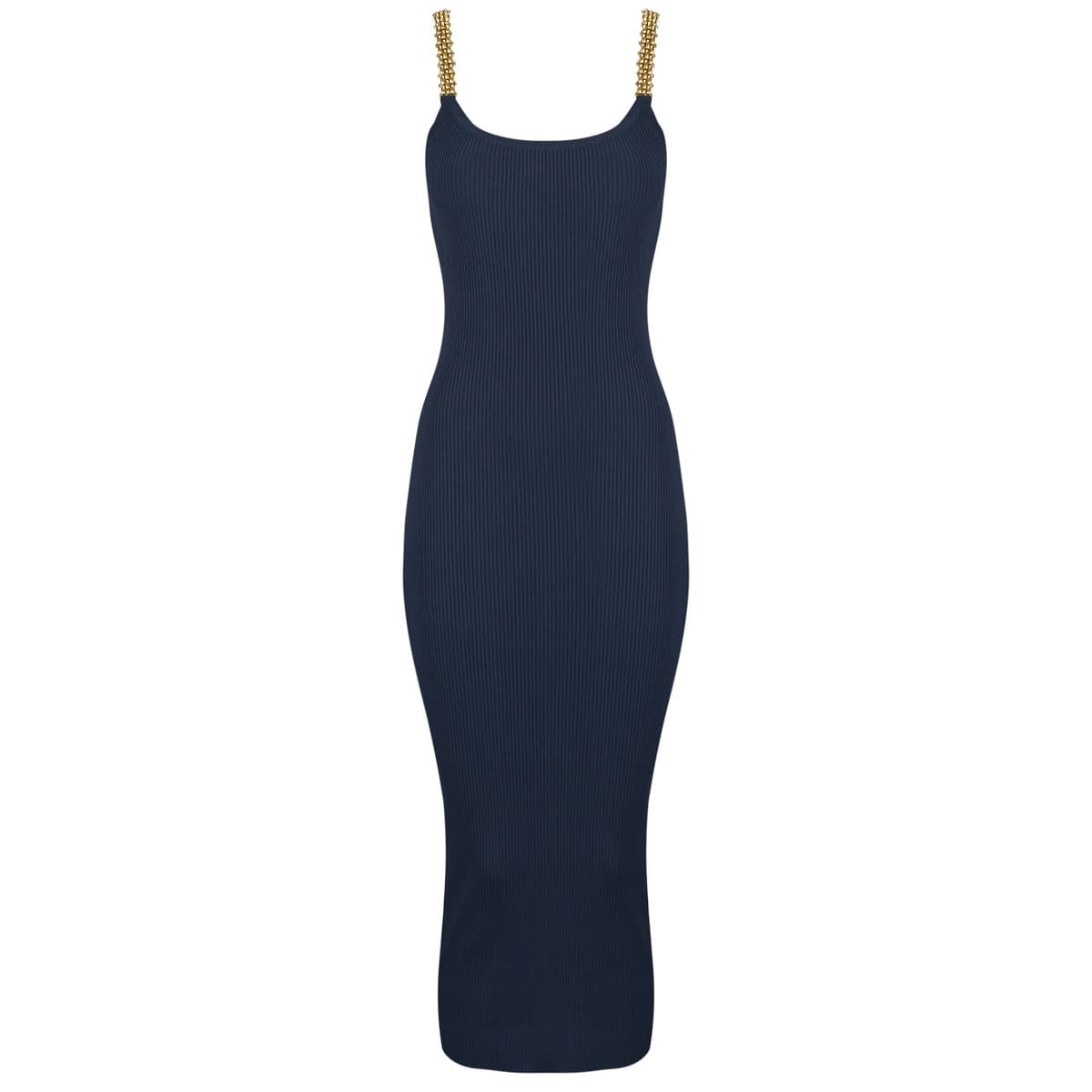 Μακριά Φορέματα MICHAEL Michael Kors CHAIN STRAP MIDI DRS