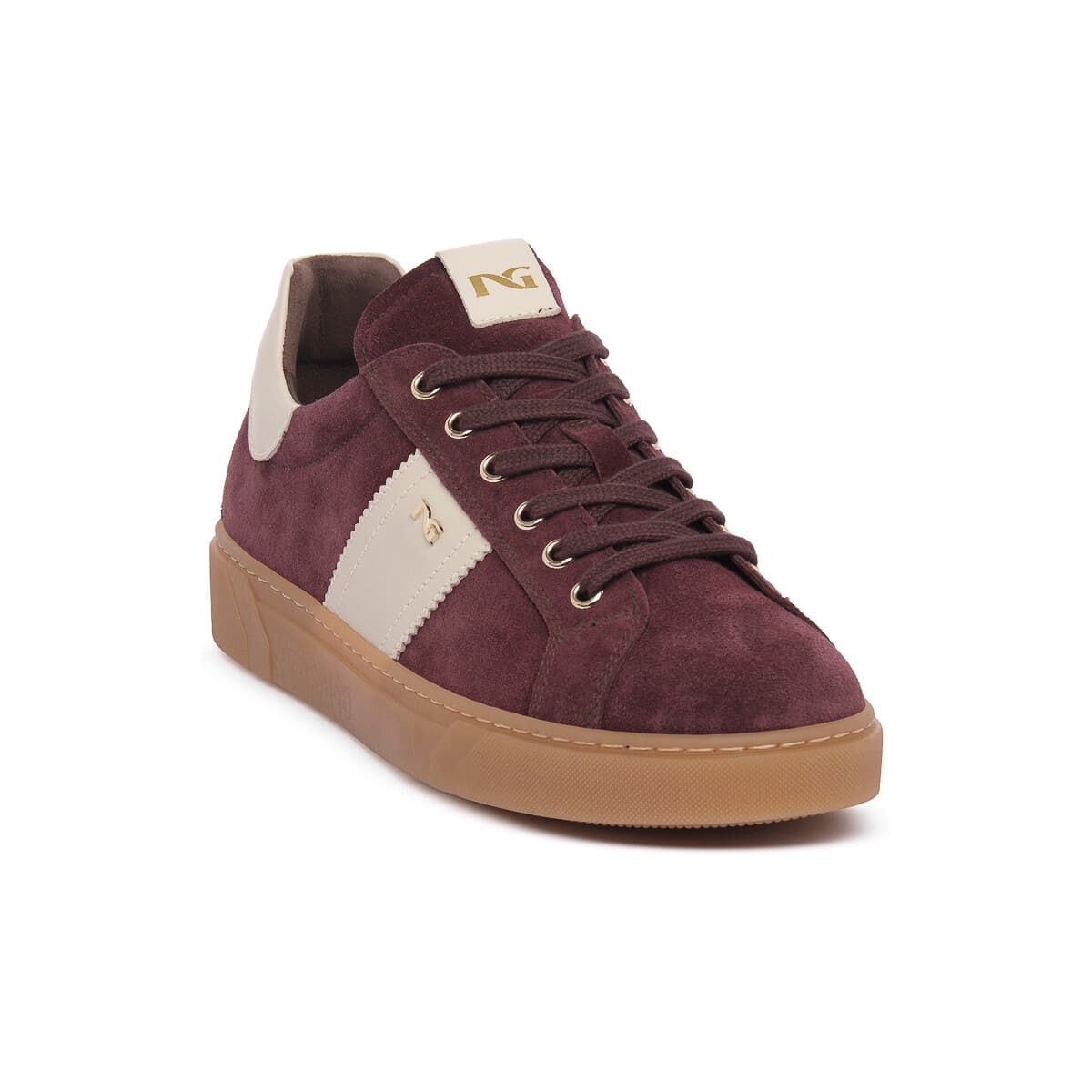 Xαμηλά Sneakers NeroGiardini NERO GIARDINI 613 VELOUR BORDO