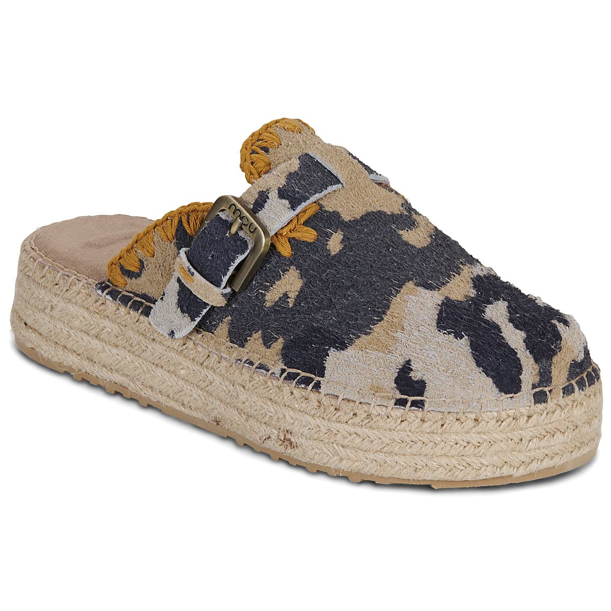 Mules Mou JUTE CLOG CAMO PRINT