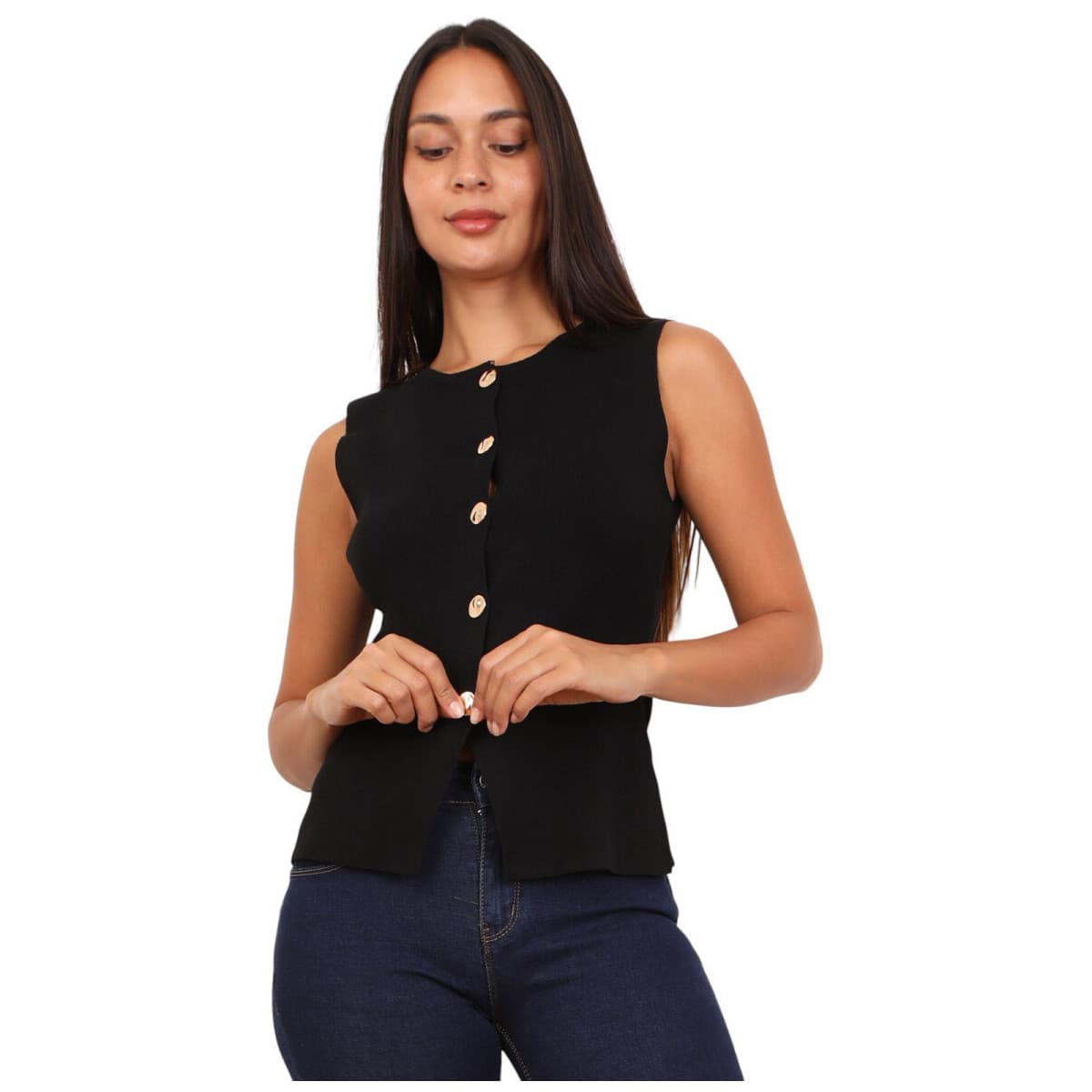 Αμάνικα/T-shirts χωρίς μανίκια La Modeuse 76330_P180757