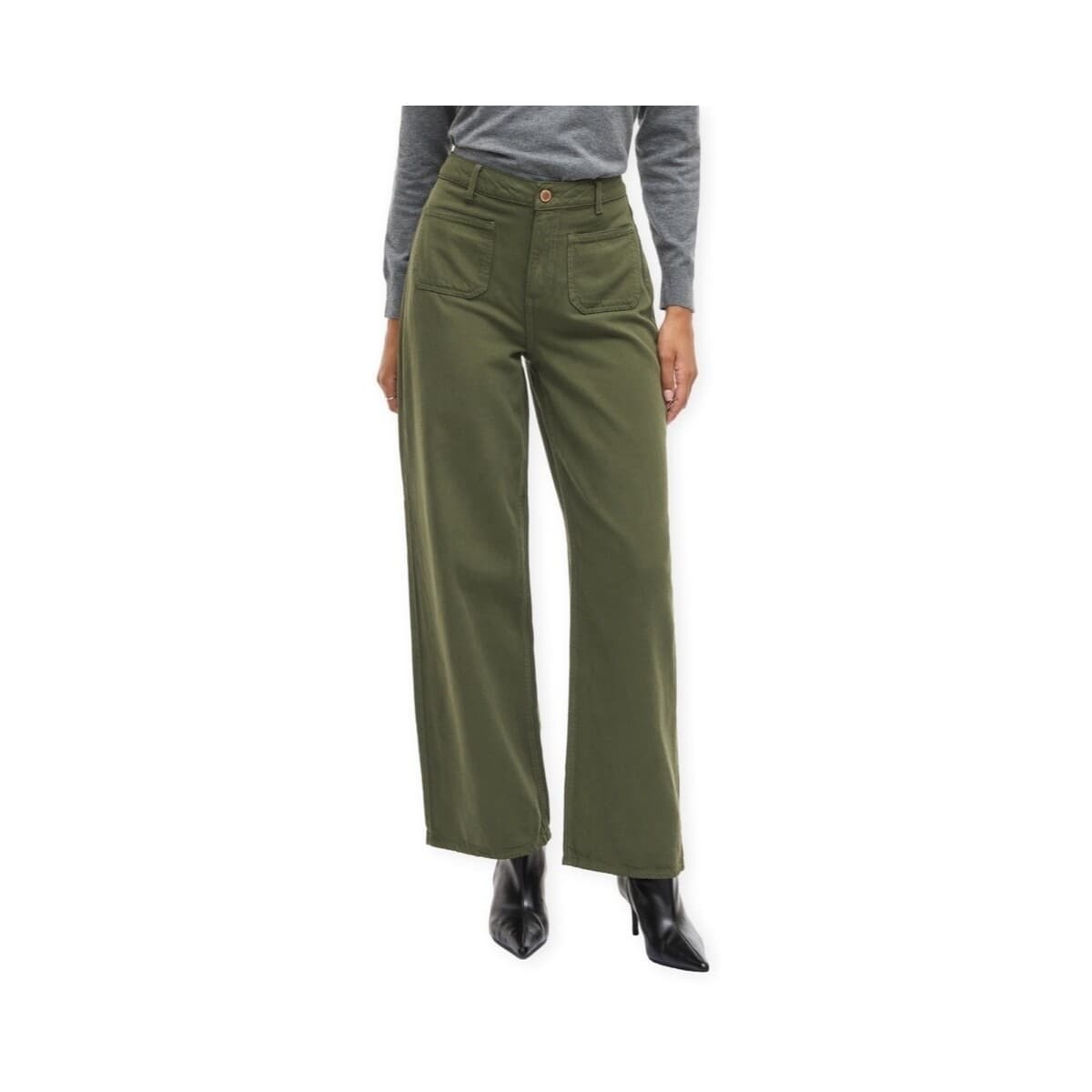 Tζιν σε ίσια γραμή Vila Cazo Wide Trousers - Deep Depth