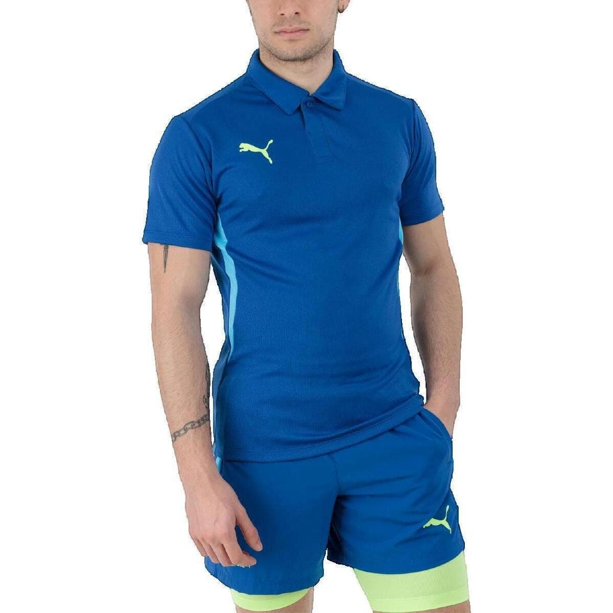 Πόλο με κοντά μανίκια Puma Polo manches courtes Select Individual bleu