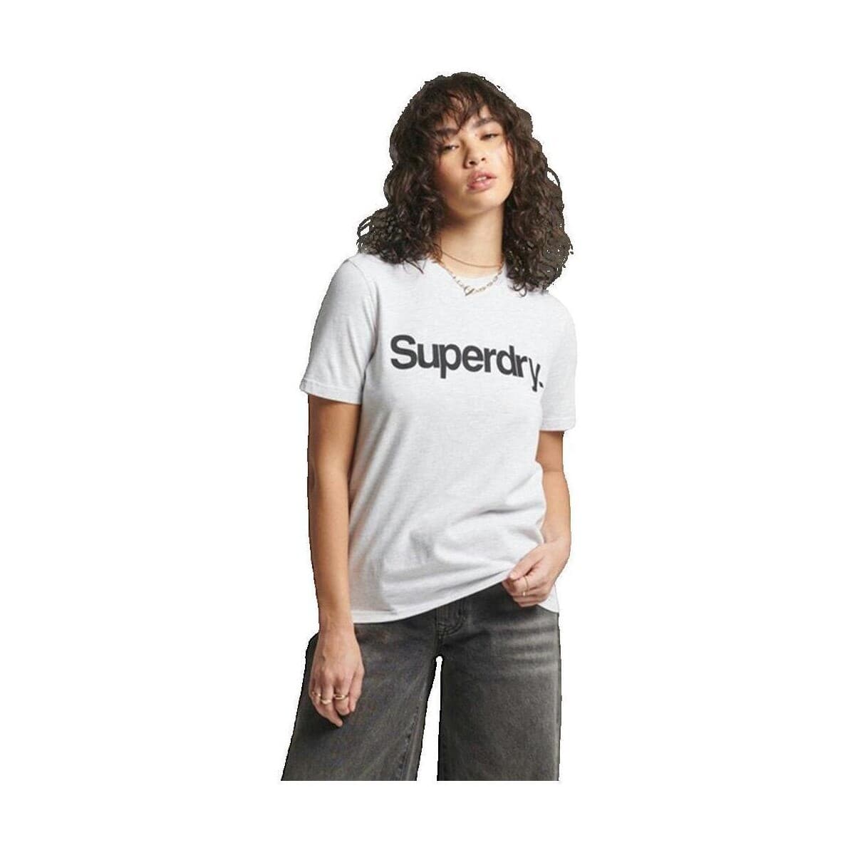 T-shirt με κοντά μανίκια Superdry T-shirt Core Logo blanc