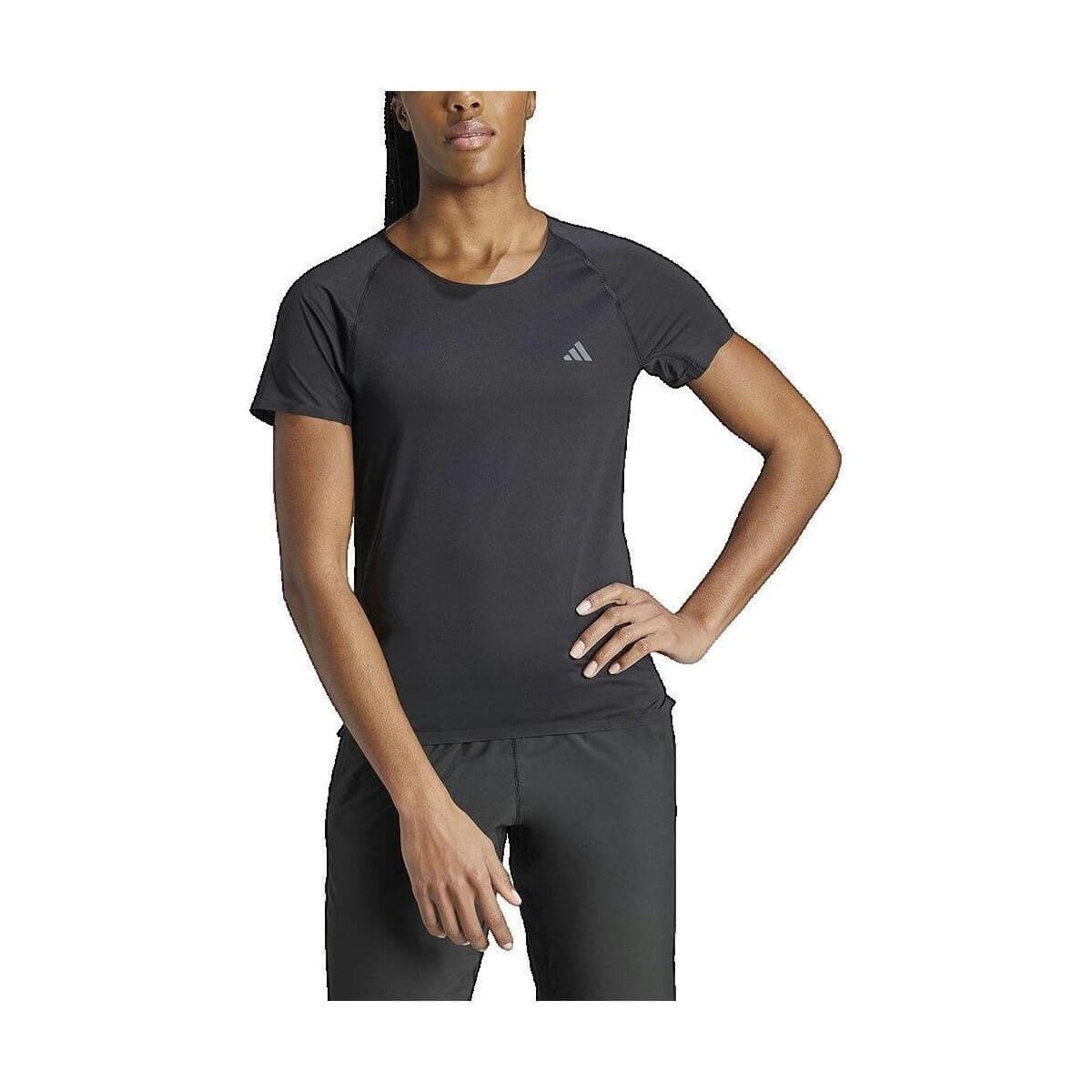T-shirt με κοντά μανίκια adidas T-shirt Adizero coupe ajustée noir