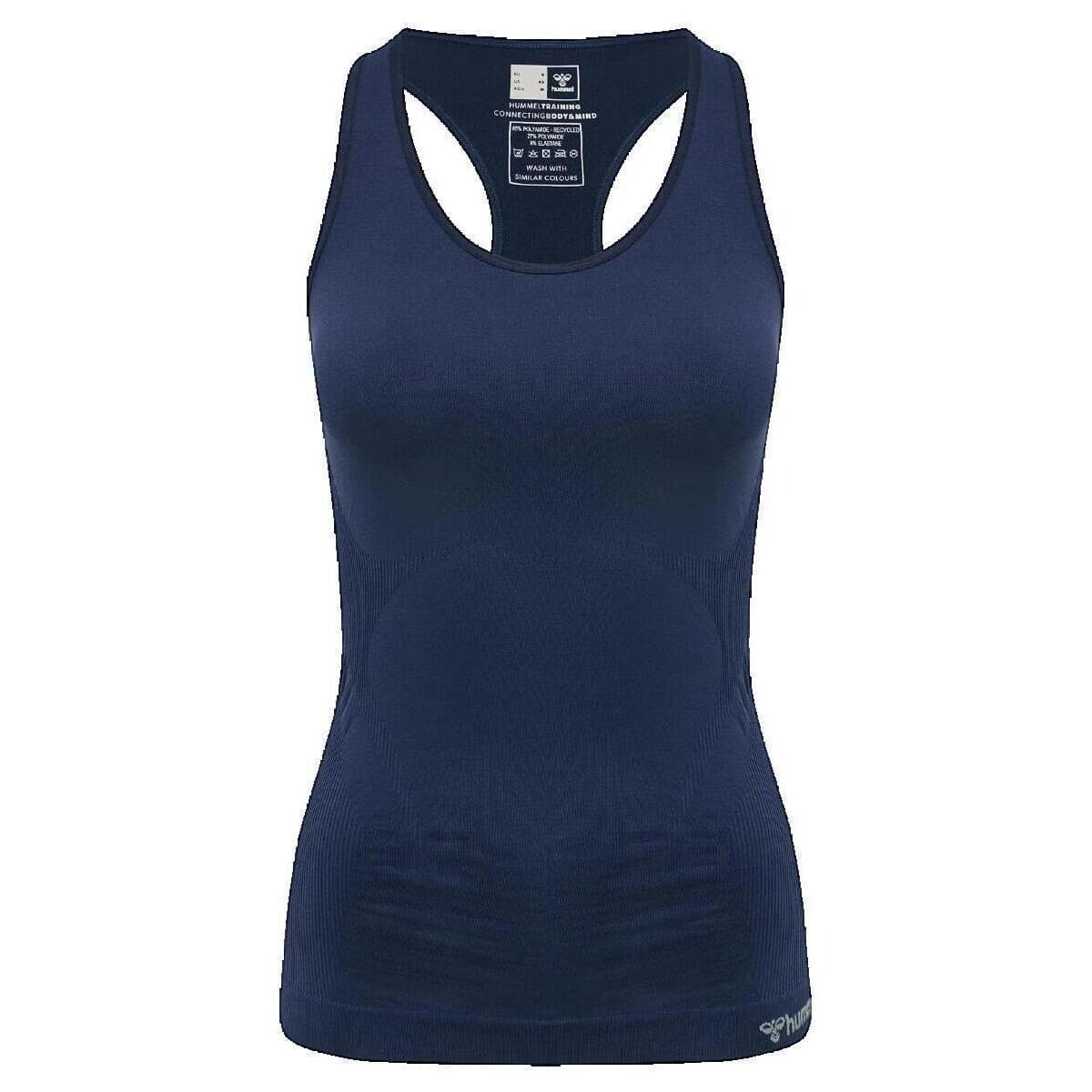 Αμάνικα/T-shirts χωρίς μανίκια hummel Débardeur hmlTIF SEAMLESS TOP sans couture bleu