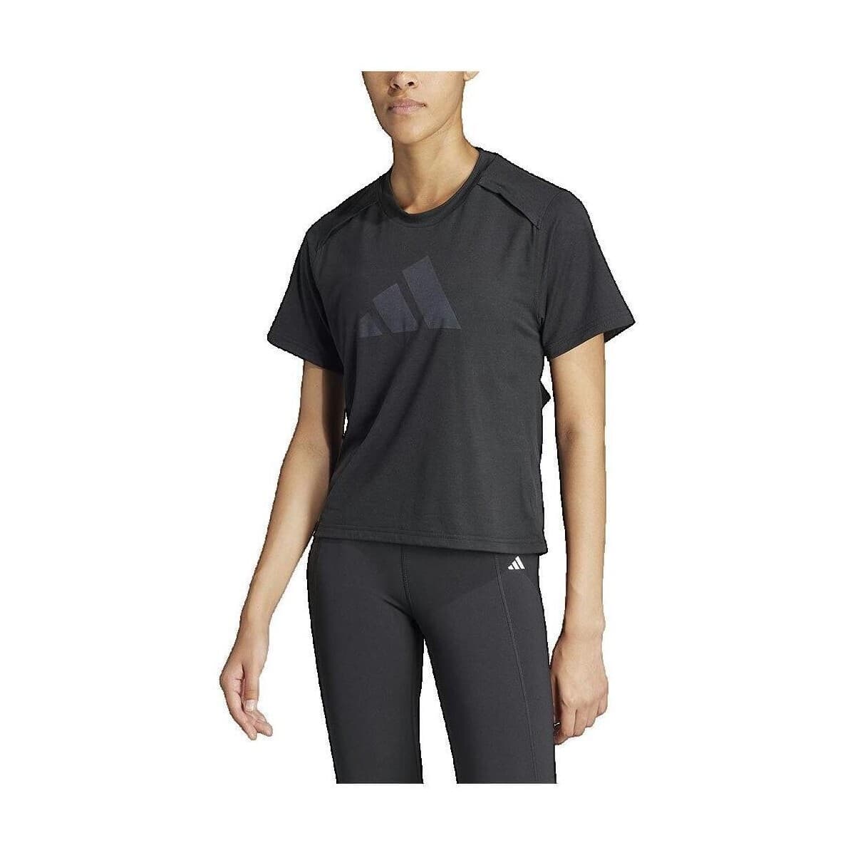 T-shirt με κοντά μανίκια adidas T-shirt Performance noir